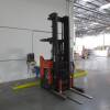 Toyota 3500 lb. cap. electric stand on reach fork lift - 3