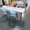(Lot) brake room table and chairs - 4