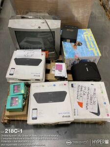 13 Pallets of General e-waste, keyboards, Bluetooth speakers, headsets and toys